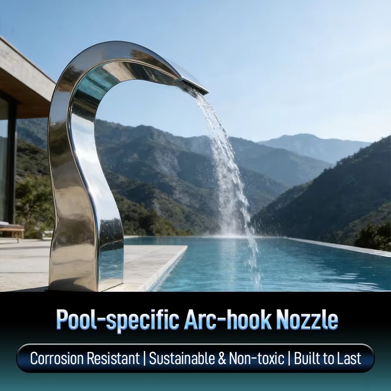 Spa & Wellness Joule - Paslanmaz Çelik Ark Kancalı Nozul Su
